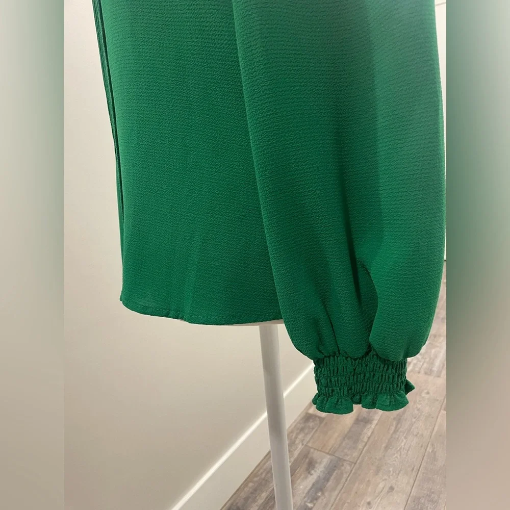 Blouse / Top / Shirt (Color - Kelly Green) - Picture 7 of 9